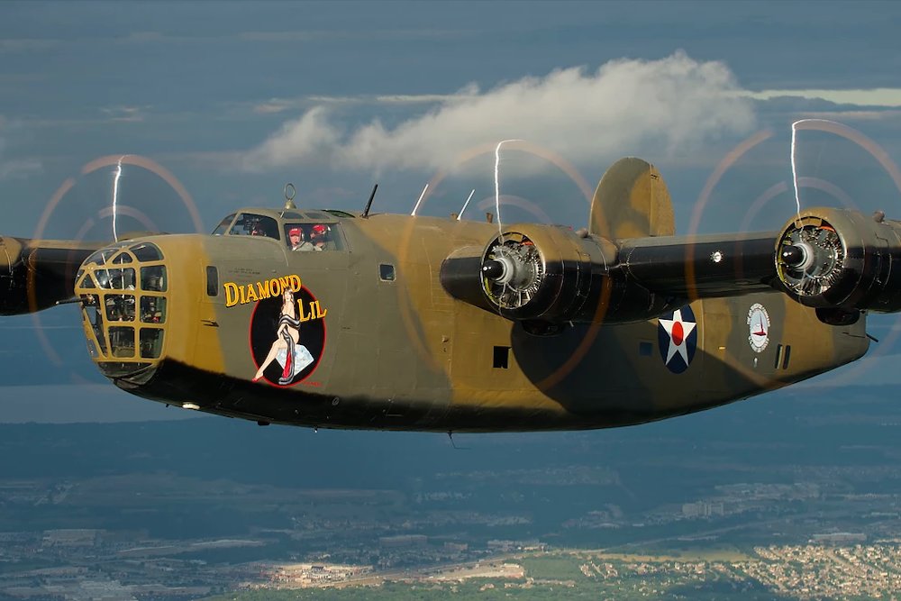 A Consolidated B-24 Liberator, nicknamed Diamond Lil, is coming to the Hollister airport next month.